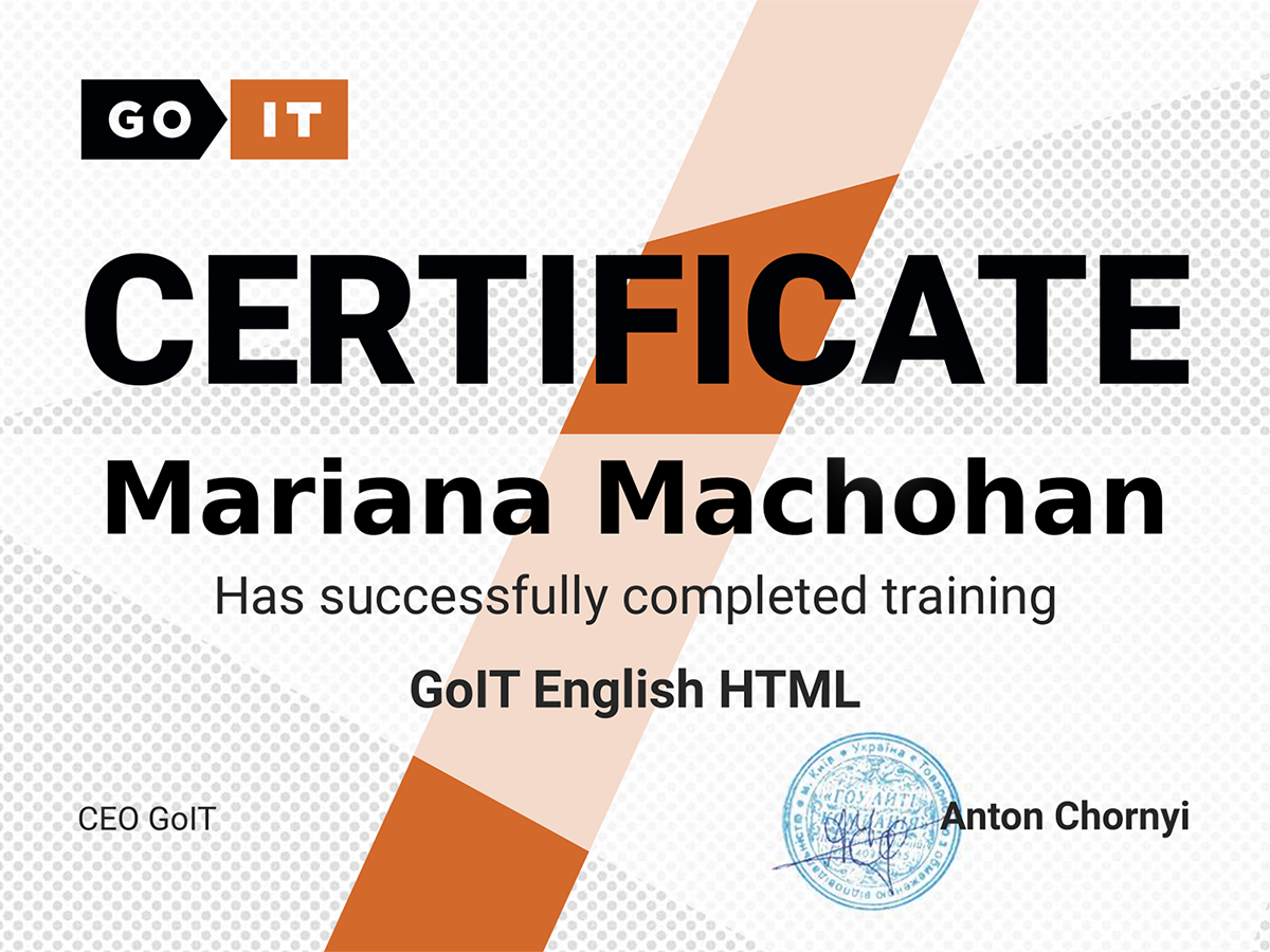 certificate-HTML
